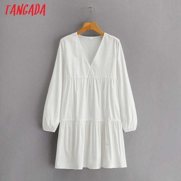 tangada fashion women solid white dress arrival bow long sleeve ladies v neck loose mini dress vestidos sy163 210609, Black;gray
tangada fashion women solid white dress arrival bow long sleeve ladies v neck loose mini dress vestidos sy163 210609, Black;gray