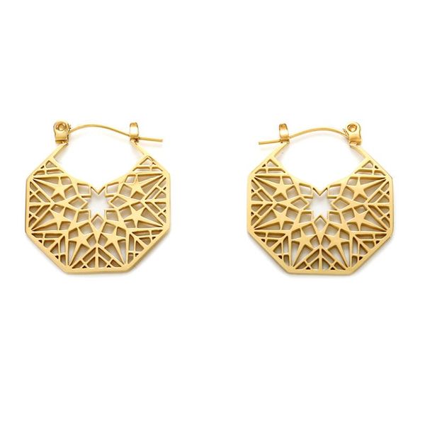 hoop & huggie hollow star earrings geometric women for fashion stainless steel jewelry gifts, Golden;silver
hoop & huggie hollow star earrings geometric women for fashion stainless steel jewelry gifts, Golden;silver