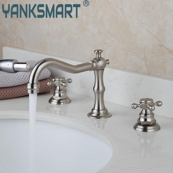 bathroom faucet double handles bathtub basin sink brass mixer swivel spout 3 pieces oil rubbed black bronze shower sets
bathroom faucet double handles bathtub basin sink brass mixer swivel spout 3 pieces oil rubbed black bronze shower sets