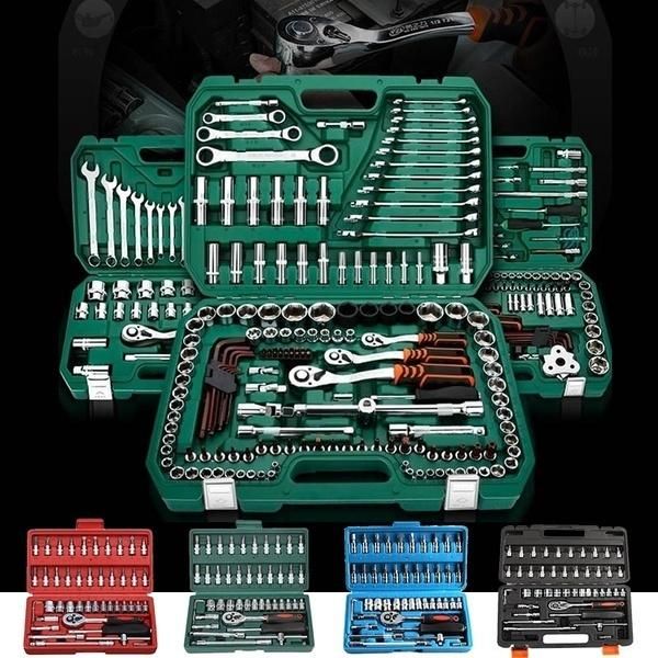 professional hand tool sets 46pcs socket ratchet car repair wrench set head pawl spanner screwdriver metalworking kit
professional hand tool sets 46pcs socket ratchet car repair wrench set head pawl spanner screwdriver metalworking kit