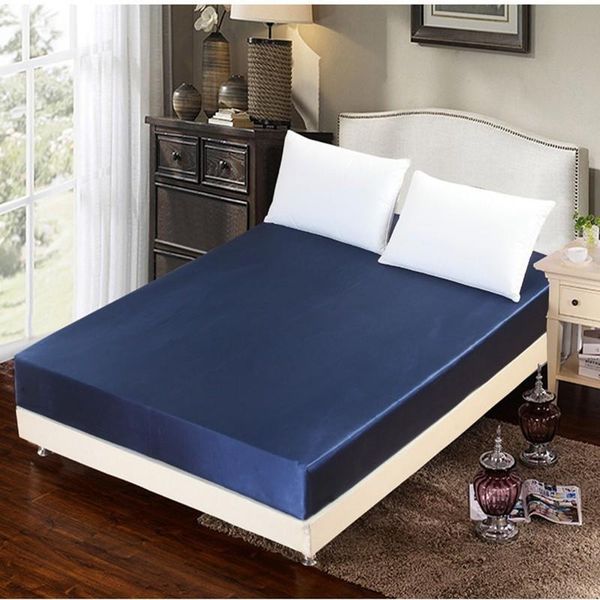 sheets & sets soft plain silk fitted sheet satin bed cover home bedroom bedsheet twin queen king size 153*203 bedspread drap housse
sheets & sets soft plain silk fitted sheet satin bed cover home bedroom bedsheet twin queen king size 153*203 bedspread drap housse