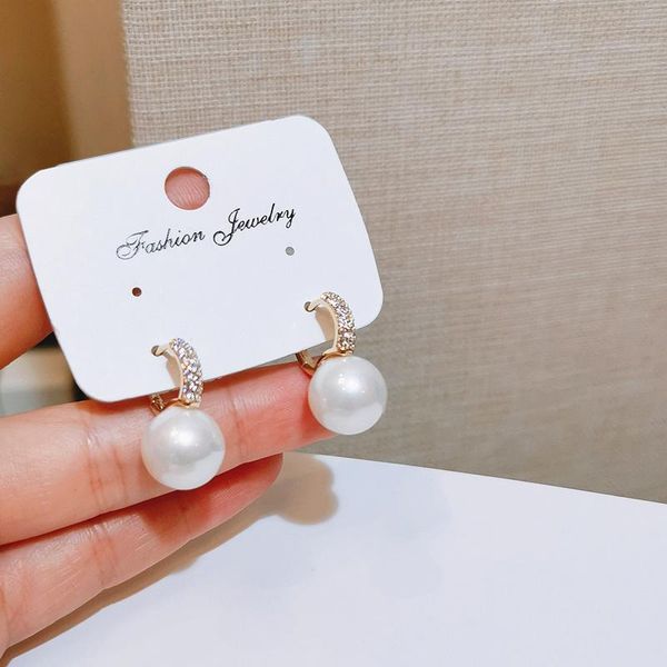 hoop & huggie fashion korean circle round earrings charm gold color wedding pearl female shiny zircon stone for women, Golden;silver
hoop & huggie fashion korean circle round earrings charm gold color wedding pearl female shiny zircon stone for women, Golden;silver