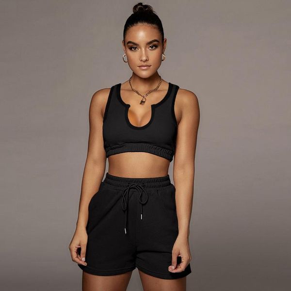 women's tracksuits women two piece sets solid sleeveless crop tanks pockets shorts tracksuit fashion outfit summer, Gray
women's tracksuits women two piece sets solid sleeveless crop tanks pockets shorts tracksuit fashion outfit summer, Gray