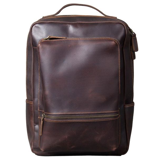 backpack retro crazy horse leather men bag schoolbag original handmade first layer cowhide travel male laptop
backpack retro crazy horse leather men bag schoolbag original handmade first layer cowhide travel male laptop