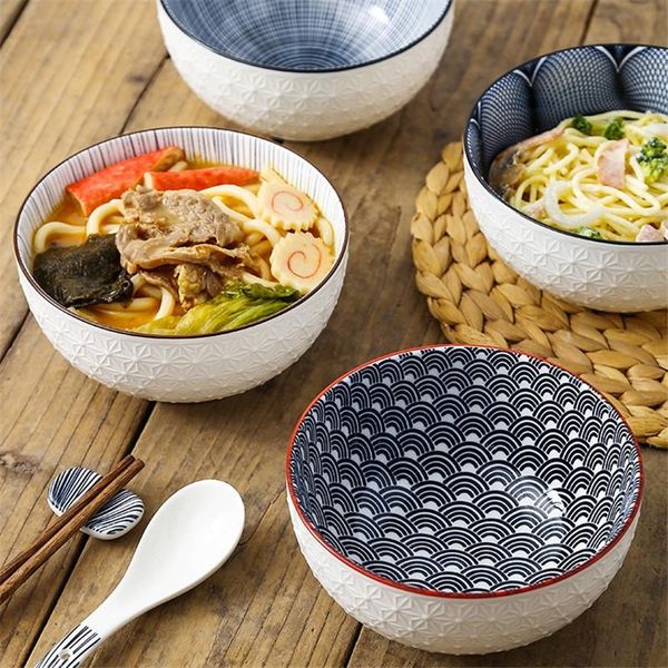 bowls european 6 inch ceramic embossed ramen noodle rice bowl creative porcelain underglaze soup dessert household tableware
bowls european 6 inch ceramic embossed ramen noodle rice bowl creative porcelain underglaze soup dessert household tableware