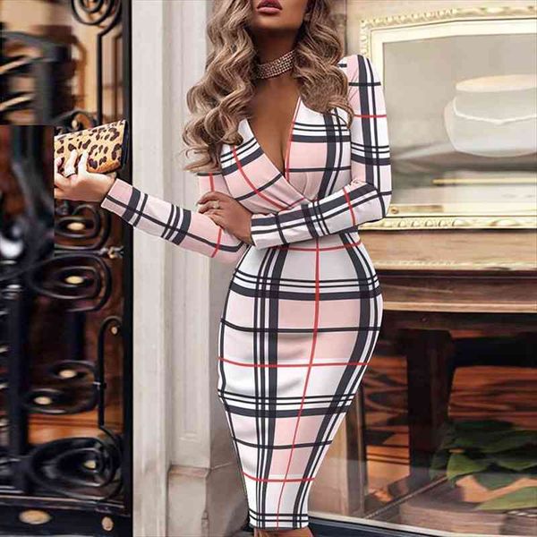 elegant long sleeve slim office womens dress deep v neck women party dresses vestidos houndstooth plaid bodycon, Black;gray
elegant long sleeve slim office womens dress deep v neck women party dresses vestidos houndstooth plaid bodycon, Black;gray