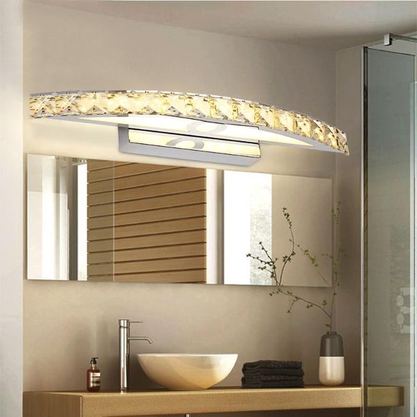 wall lamps 220v bathroom mirror front light led stainless steel crystal make-up lights 44cm or 54cm long
wall lamps 220v bathroom mirror front light led stainless steel crystal make-up lights 44cm or 54cm long