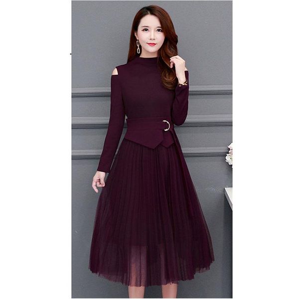 casual dresses ladies slim slimming dress spring knit temperament long section high waist leakage shoulder women w46, Black;gray
casual dresses ladies slim slimming dress spring knit temperament long section high waist leakage shoulder women w46, Black;gray