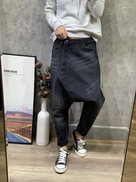the korean version of 2021 baggy pants shows skinny black personality european station haren jeans woman. women's, Blue
the korean version of 2021 baggy pants shows skinny black personality european station haren jeans woman. women's, Blue