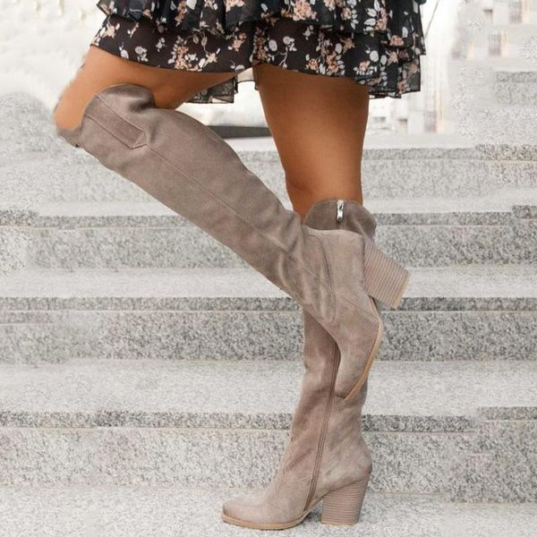 boots women chunky heel over knee pu leather comfortable ladies high boot warm non-slip zipper shoes fashion mujer botas, Black
boots women chunky heel over knee pu leather comfortable ladies high boot warm non-slip zipper shoes fashion mujer botas, Black