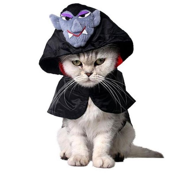 halloween cat costumes solid-color stand-collar hooded cloak with funny fluffy ghost decoration for pet kitty
halloween cat costumes solid-color stand-collar hooded cloak with funny fluffy ghost decoration for pet kitty
