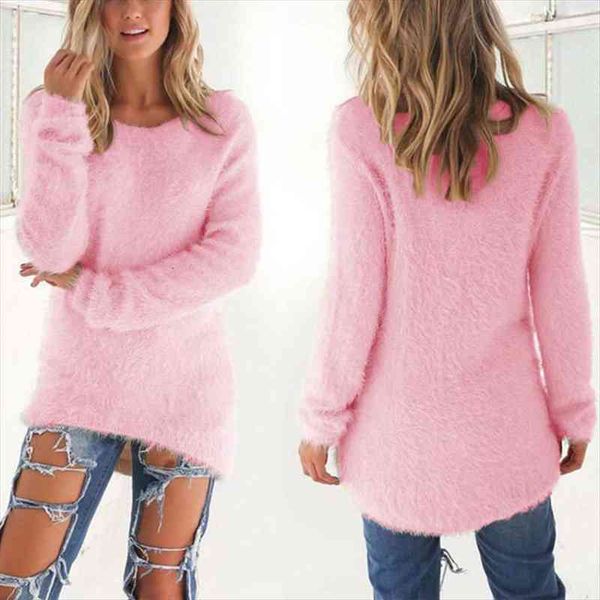 womens long knitted pullovers jumpers women sweaters autumn winter warm clothes casual solid color pink black cold blouse, White;black
womens long knitted pullovers jumpers women sweaters autumn winter warm clothes casual solid color pink black cold blouse, White;black