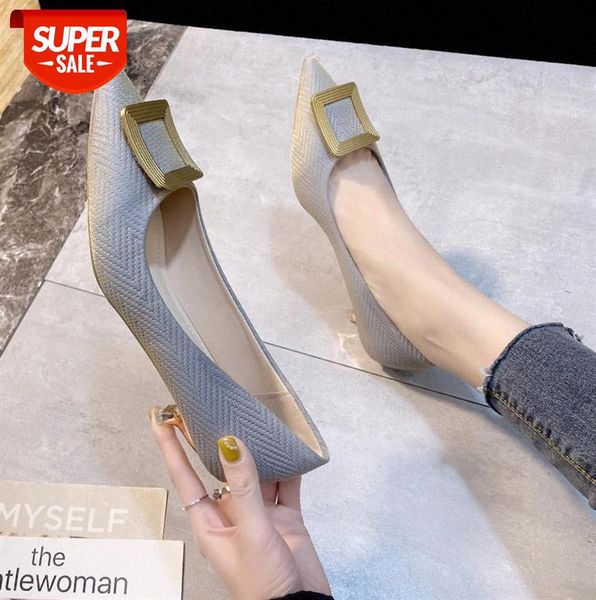 women's single shoes korean style pointed toe metal square buckle high heels low heel shallow mouth #7i5d, Black
women's single shoes korean style pointed toe metal square buckle high heels low heel shallow mouth #7i5d, Black