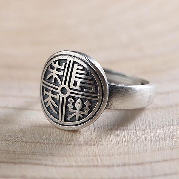 cluster rings s925 silver original design retro niche craftsmanship cold wind charm without inlaid women's opening adjustable ring, Golden;silver
cluster rings s925 silver original design retro niche craftsmanship cold wind charm without inlaid women's opening adjustable ring, Golden;silver