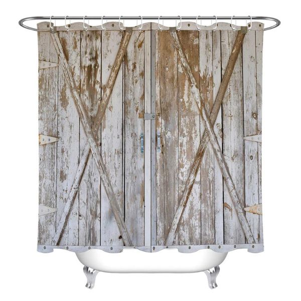 rustic vintage wood barn door panels shower curtain nature farmhouse bathroom waterproof polyester fabric for bathtub decor curtains
rustic vintage wood barn door panels shower curtain nature farmhouse bathroom waterproof polyester fabric for bathtub decor curtains