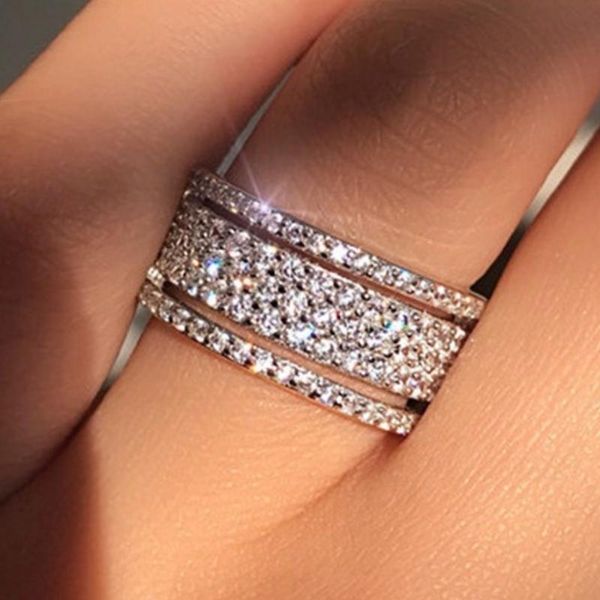 wedding rings caoshi luxury inlaid stone engagement for women silver color band female fashion jewelry valentine's day gift, Slivery;golden
wedding rings caoshi luxury inlaid stone engagement for women silver color band female fashion jewelry valentine's day gift, Slivery;golden