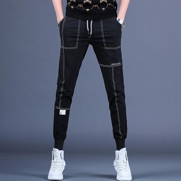 men's jeans 2021 spring tide brand casual pants elastic waist slim binding trend versatile small foot sports, Blue
men's jeans 2021 spring tide brand casual pants elastic waist slim binding trend versatile small foot sports, Blue