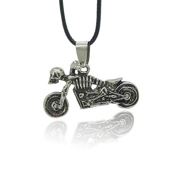pendant necklaces fashion personality skull men's necklace titanium steel trend hip hop motorcycle, Silver
pendant necklaces fashion personality skull men's necklace titanium steel trend hip hop motorcycle, Silver