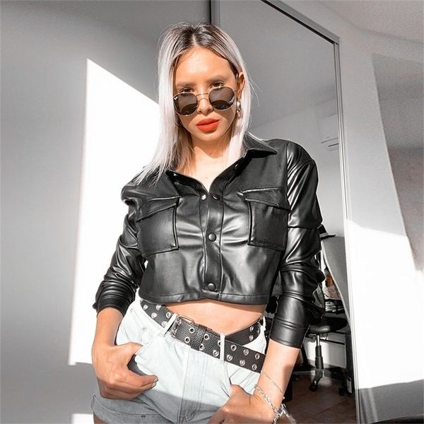 suchcute basic long sleeve leather autumn streetwear black women cropped jacket y2k gothic vintage 90s outfits
suchcute basic long sleeve leather autumn streetwear black women cropped jacket y2k gothic vintage 90s outfits