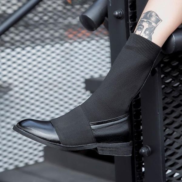 boots women ankle stretch 2021 autumn female casual shoes genuine leather woman flat booties socks, Black
boots women ankle stretch 2021 autumn female casual shoes genuine leather woman flat booties socks, Black
