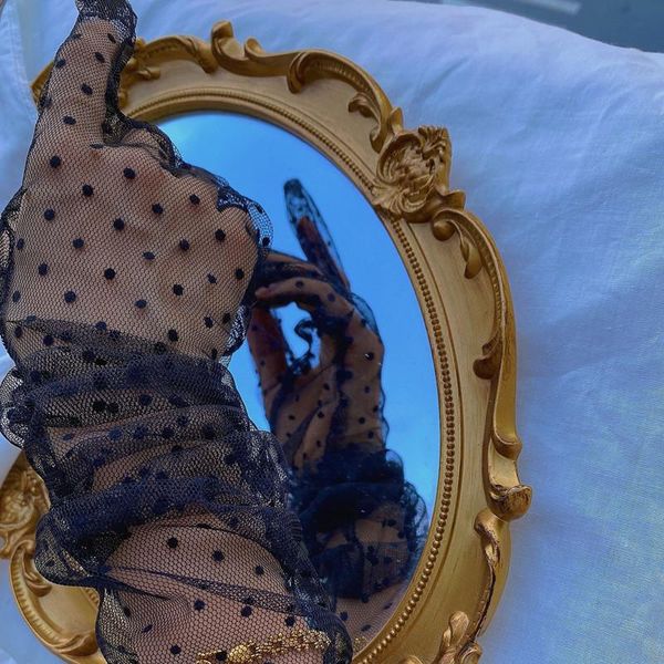 five fingers gloves summer women short tulle stretchy lace lotus leaf sheers flexible transparent driving lolita accessories, Blue;gray
five fingers gloves summer women short tulle stretchy lace lotus leaf sheers flexible transparent driving lolita accessories, Blue;gray