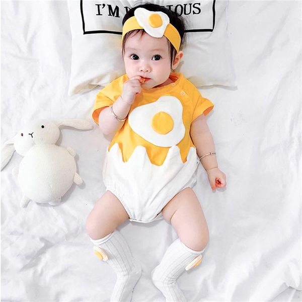 0-18m born kid baby boy girl's egg pattern jumpsuit, cute patchwork o-neck short sleeve button romper and hairband clothing sets, White
0-18m born kid baby boy girl's egg pattern jumpsuit, cute patchwork o-neck short sleeve button romper and hairband clothing sets, White