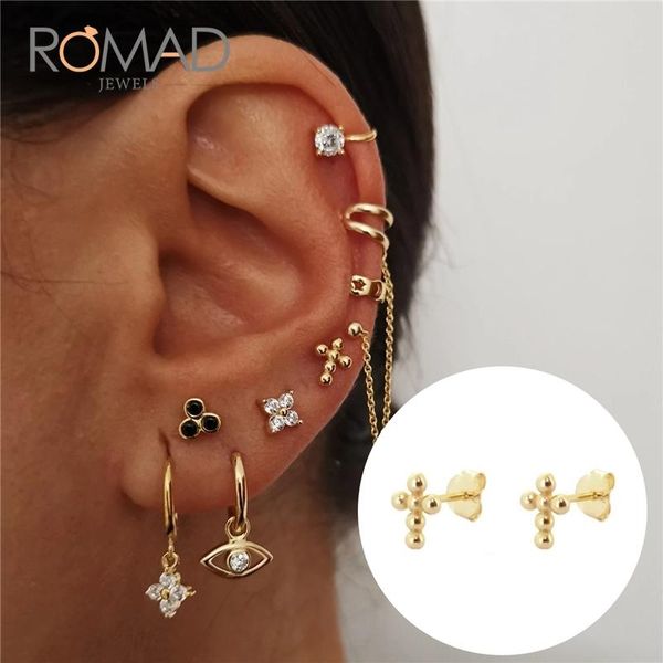 stud romad fashion 925 sterling silver cross ear studs simple wild peas student earrings for women girl gifts jewelry 2021, Golden;silver
stud romad fashion 925 sterling silver cross ear studs simple wild peas student earrings for women girl gifts jewelry 2021, Golden;silver