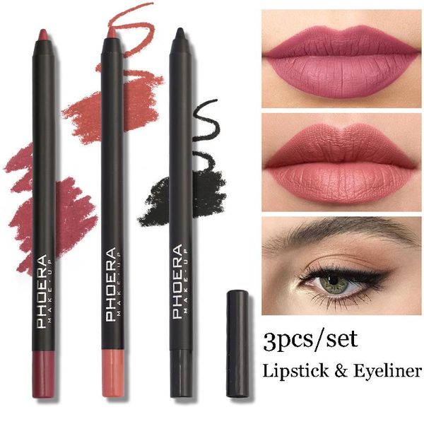 3pcs lip liner eyeliner pen set waterproof matte lipstick moisturizing contour stick pencil makeup tools eye cosmetic pencils
3pcs lip liner eyeliner pen set waterproof matte lipstick moisturizing contour stick pencil makeup tools eye cosmetic pencils