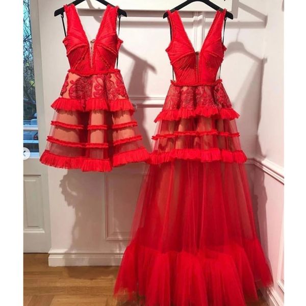 2021 real burgundy prom dresses v neck sleeveless a line floor length appliques lace with pearl soft tulle evening graduation dresses, Black
2021 real burgundy prom dresses v neck sleeveless a line floor length appliques lace with pearl soft tulle evening graduation dresses, Black