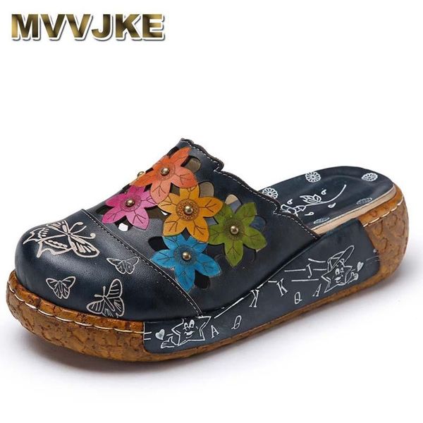 slippers mvvjke 2021 ethnic style genuine leather women's summer shoes sandals wedges slides handmade flower women platform slipper, Black
slippers mvvjke 2021 ethnic style genuine leather women's summer shoes sandals wedges slides handmade flower women platform slipper, Black
