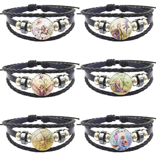 charm bracelets for women men black leather bracelet bangle round glass cabochon friendship gift jewelry flower fairies, Golden;silver
charm bracelets for women men black leather bracelet bangle round glass cabochon friendship gift jewelry flower fairies, Golden;silver