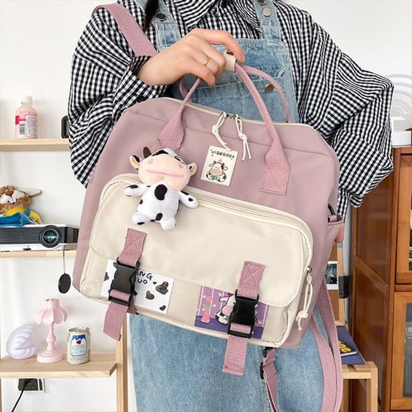 lovely multifunctional backpack female small schoolbag badge women backpacks teenage girl buckle portable travel bag
lovely multifunctional backpack female small schoolbag badge women backpacks teenage girl buckle portable travel bag