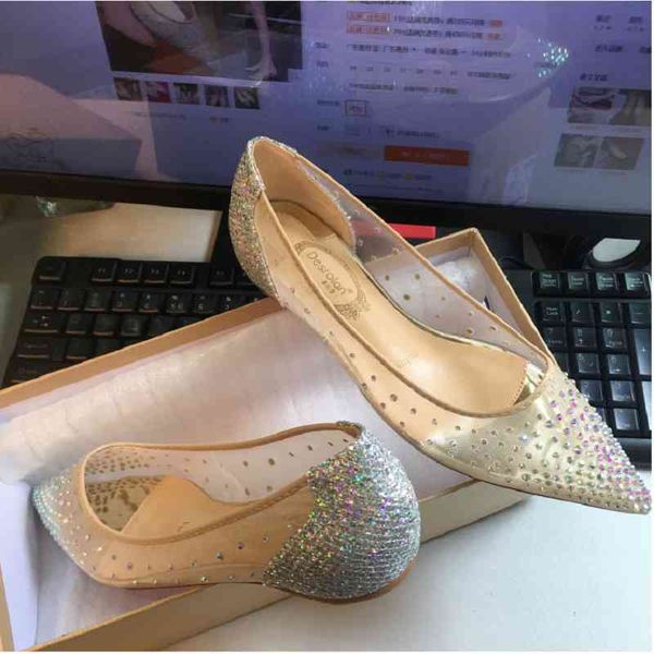sandals autumn flat mesh rhinestone pointed toe women wild fashion nude crystal shallow mouth wedding shoes, Black
sandals autumn flat mesh rhinestone pointed toe women wild fashion nude crystal shallow mouth wedding shoes, Black