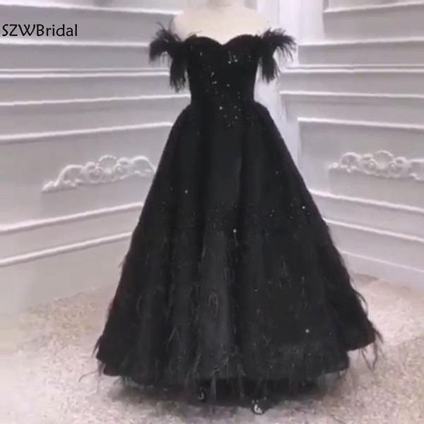 party dresses arrival muslim evening dress 2021 prom black feather beading gown dubai arabic long, White;black
party dresses arrival muslim evening dress 2021 prom black feather beading gown dubai arabic long, White;black