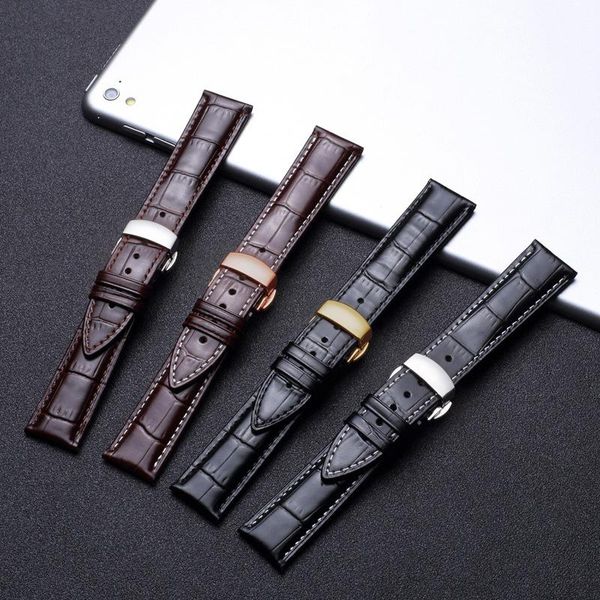 watch bands high-end retro genuine leather watchbands16 18 19 20 21 22 24mm universal double press butterfly buckle stainless steel, Black;brown
watch bands high-end retro genuine leather watchbands16 18 19 20 21 22 24mm universal double press butterfly buckle stainless steel, Black;brown