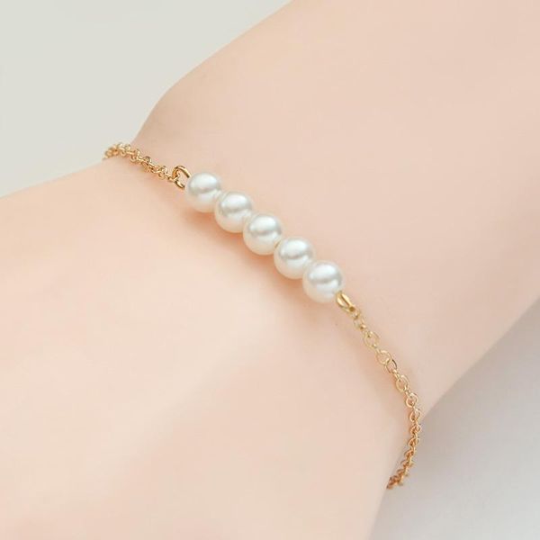 link, chain fashion five pearl pendant necklace for women charming gold silver color hand accessories elegant wedding party jewelry, Black
link, chain fashion five pearl pendant necklace for women charming gold silver color hand accessories elegant wedding party jewelry, Black