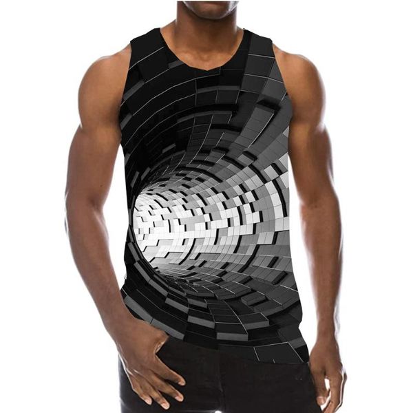 men' tank uney graphics sleeveless men 3d shirts swirl geometric tee square vest beach, White;black
men' tank uney graphics sleeveless men 3d shirts swirl geometric tee square vest beach, White;black