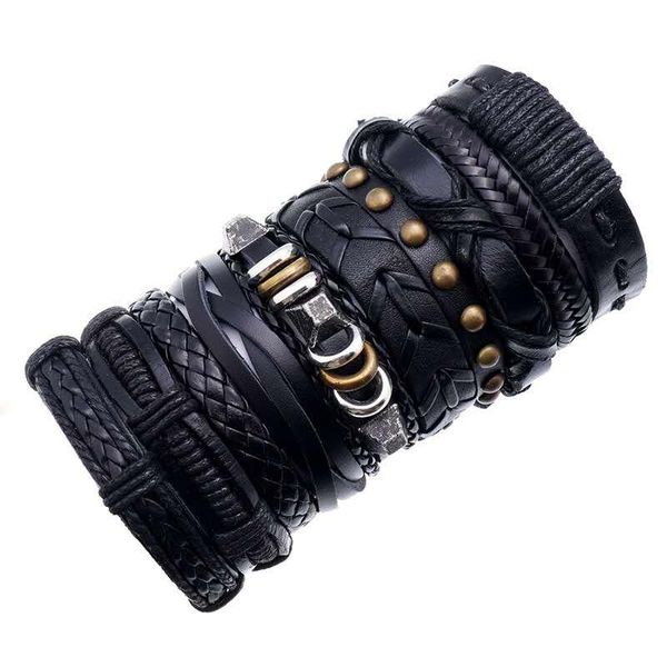 tennis 10pcs rope weave black leather bracelets for men women bangles adjustable homme femme male jewellery pulseras, Golden;silver
tennis 10pcs rope weave black leather bracelets for men women bangles adjustable homme femme male jewellery pulseras, Golden;silver