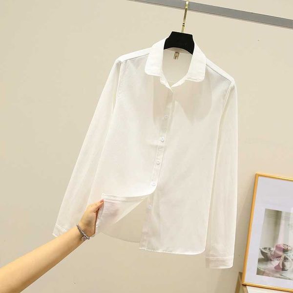 women's blouses & shirts oxford womens long sleeve casual cotton girls student shirt female clothes outwear spring solid color mfln, White
women's blouses & shirts oxford womens long sleeve casual cotton girls student shirt female clothes outwear spring solid color mfln, White
