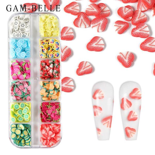 nail art decorations gam-belle 12 grids/box 3d mixed fruit shape sequin polymer clay decoration flakes diy designs manicure accessories, Silver;gold
nail art decorations gam-belle 12 grids/box 3d mixed fruit shape sequin polymer clay decoration flakes diy designs manicure accessories, Silver;gold