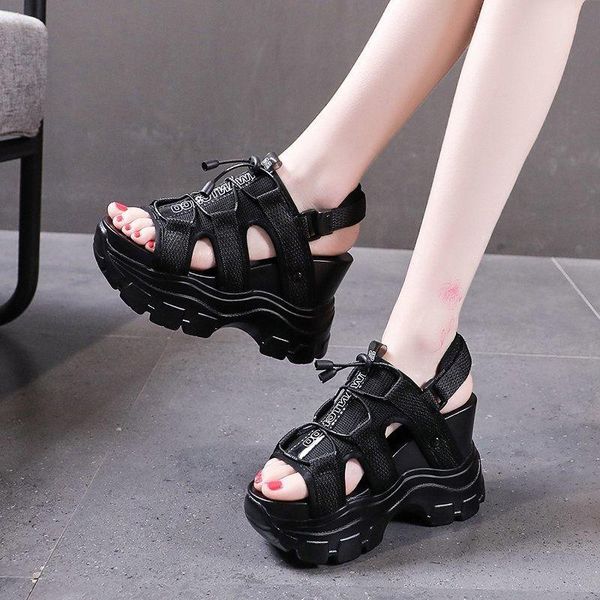 sandals slope heel casual sports women summer style wild thick bottom mesh fish mouth super high x809, Black
sandals slope heel casual sports women summer style wild thick bottom mesh fish mouth super high x809, Black