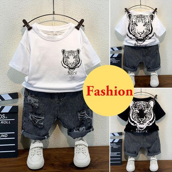 Baby Boys Clothing Set Summer White Tiger Children Kid Sport Suit Jean Shorts Fashion Clothes Sets 1 4 6 7
Baby Boys Clothing Set Summer White Tiger Children Kid Sport Suit Jean Shorts Fashion Clothes Sets 1 4 6 7