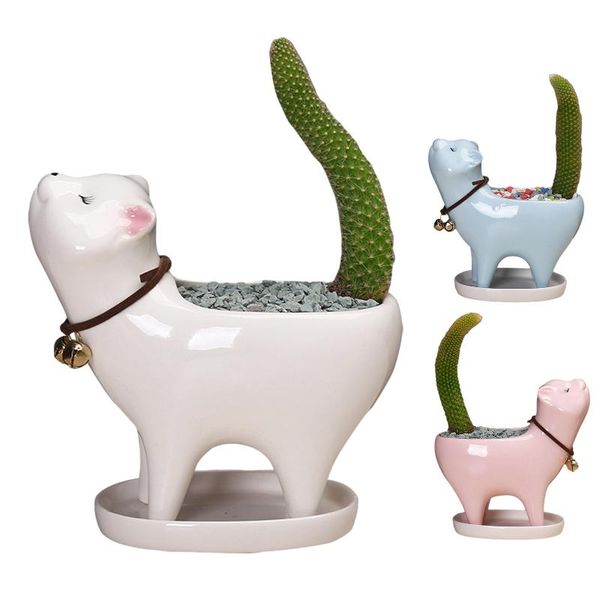 flower pot cute cat ceramic garden succulent planter plant container without plants and soil unique design minimalist style watering equipme
flower pot cute cat ceramic garden succulent planter plant container without plants and soil unique design minimalist style watering equipme
