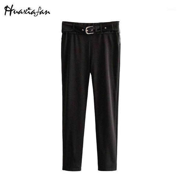 women's pants & capris huaxiafan 2021 fashion long women black bright dense satin with belt side zipper trousers simple elegant comfort, Black;white
women's pants & capris huaxiafan 2021 fashion long women black bright dense satin with belt side zipper trousers simple elegant comfort, Black;white