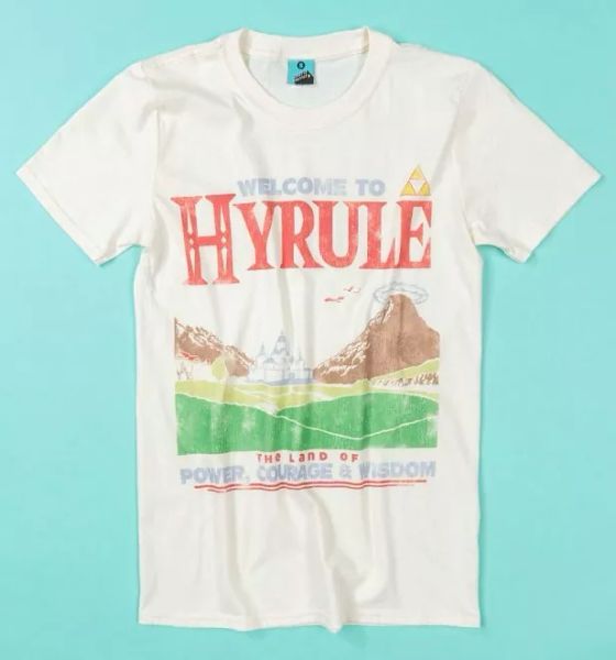 the legend of zelda inspired welcome to hyrule ecru t-shirt, White;black
the legend of zelda inspired welcome to hyrule ecru t-shirt, White;black