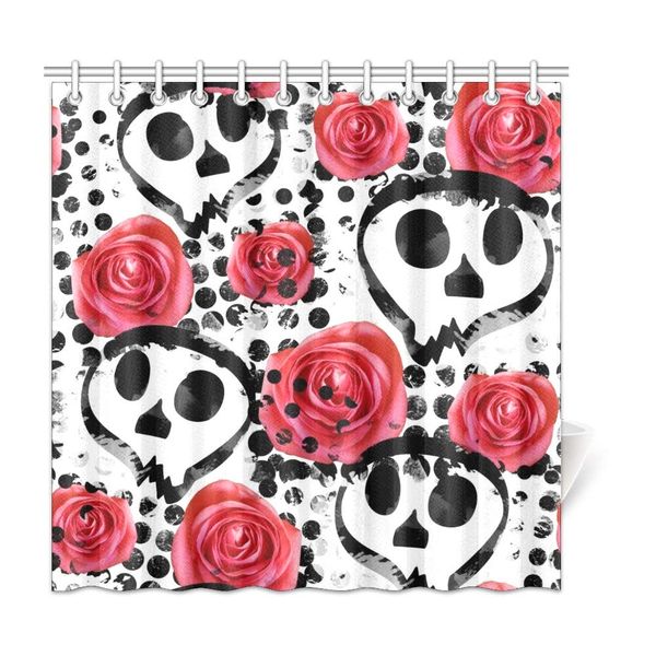 xiucoo halloween red rose polka dot home bath decor polyester fabric shower curtain bathroom sets 72 x 72 inches
xiucoo halloween red rose polka dot home bath decor polyester fabric shower curtain bathroom sets 72 x 72 inches