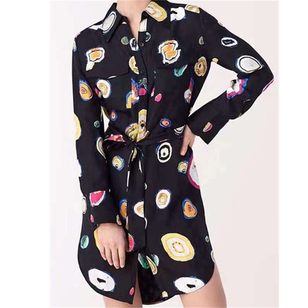 dress 2021 spring and autumn fashion print lapel long sleeve mini gf2a, Black;gray
dress 2021 spring and autumn fashion print lapel long sleeve mini gf2a, Black;gray