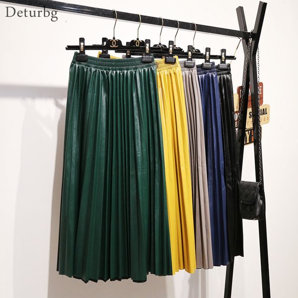 casual dresses women's fashion faux leather midi skirt ladies korean high waist pleated black pu skirts saias faldas summer sk324, Black;gray
casual dresses women's fashion faux leather midi skirt ladies korean high waist pleated black pu skirts saias faldas summer sk324, Black;gray