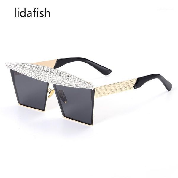 lidafish women vintage square oversized sunglasses handmade rhinestones luxury eyewear metal frame sun glasses, White;black
lidafish women vintage square oversized sunglasses handmade rhinestones luxury eyewear metal frame sun glasses, White;black