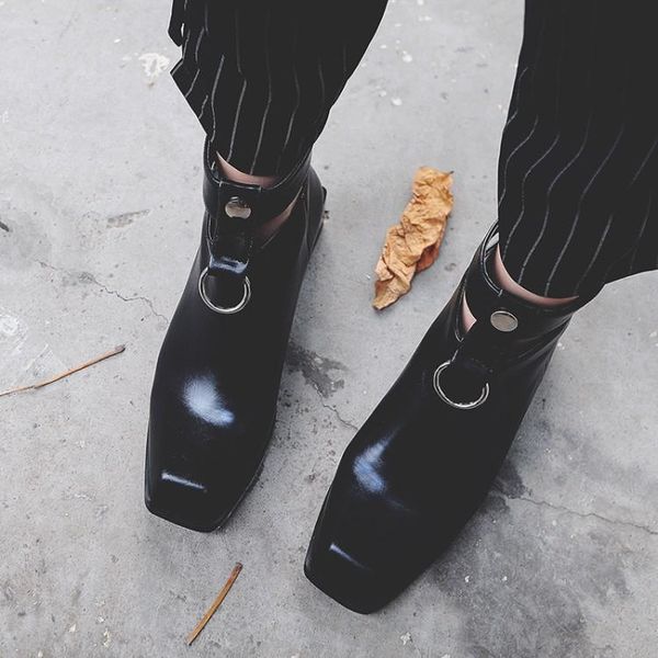 boots autumn winter buckle strap black leather square toe fashion shoes 2021 ankle cowboy for women rubber heel punk
boots autumn winter buckle strap black leather square toe fashion shoes 2021 ankle cowboy for women rubber heel punk